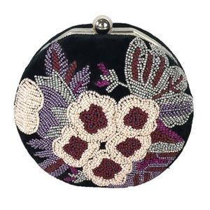 St Xavier velvet beaded bag